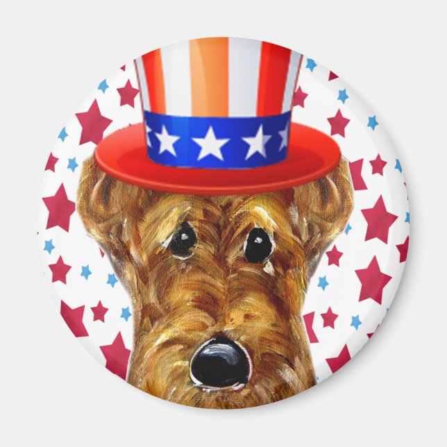 AIREDALE TERRIER MAGNET (Vorne)
