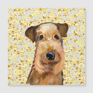AIREDALE TERRIER MAGNETKARTE