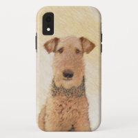 Airedale Terrier Malerei - Süße Originalkunst