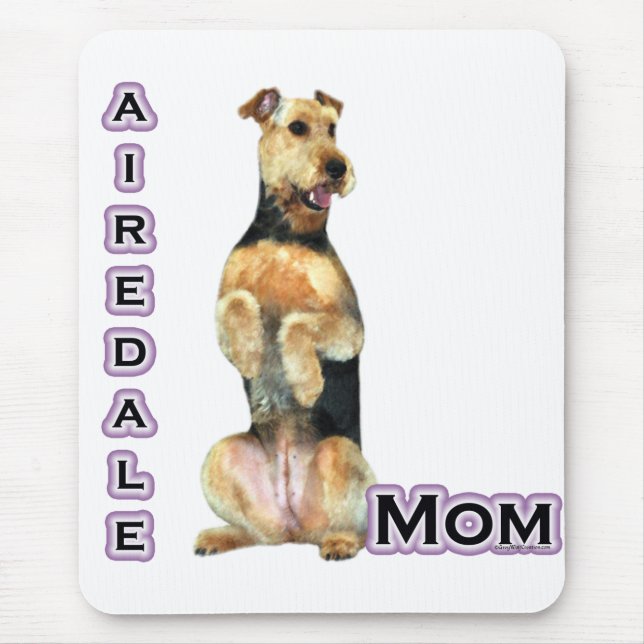 Airedale Terrier Mama 4 Mousepad (Vorne)