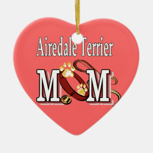 Airedale-Terrier MAMA Keramikornament