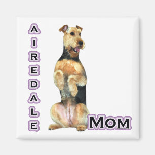 Airedale Terrier Maman 4 - Magnet