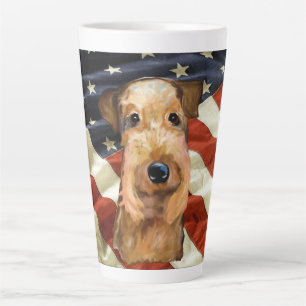 AIREDALE TERRIER      MILCHTASSE