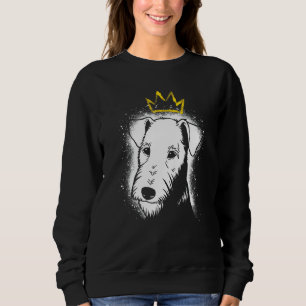 Airedale Terrier mit Krone Sweatshirt