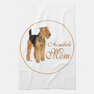 Airedale Terrier Muttertag Handtuch
