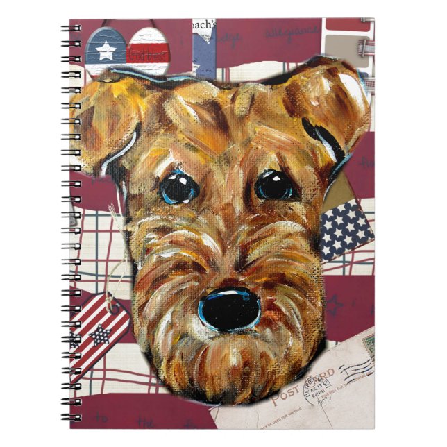AIREDALE TERRIER NOTIZBLOCK (Vorderseite)