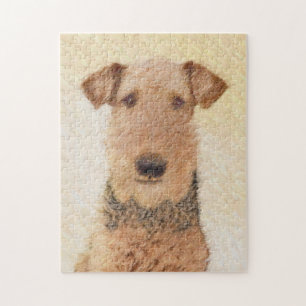Airedale Terrier Painting - Niedliche Kunst