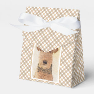 Airedale Terrier Painting - Niedliche Kunst Geschenkschachtel