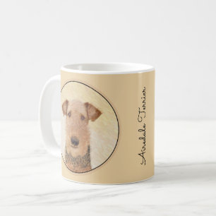 Airedale Terrier Painting - Niedliche Kunst Kaffeetasse