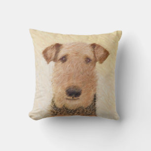 Airedale Terrier Painting - Niedliche Kunst Kissen