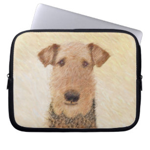 Airedale Terrier Painting - Niedliche Kunst Laptopschutzhülle