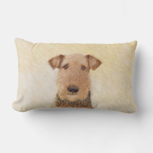 Airedale Terrier Painting - Niedliche Kunst Lendenkissen