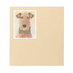Airedale Terrier Painting - Niedliche Kunst Notizblock