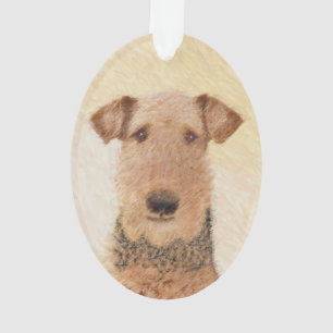 Airedale Terrier Painting - Niedliche Kunst Ornament