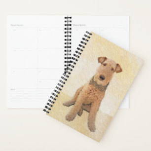 Airedale Terrier Painting - Niedliche Kunst Planer