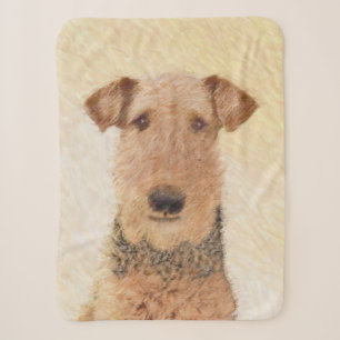 Airedale Terrier Painting - Niedliche Kunst Sherpadecke