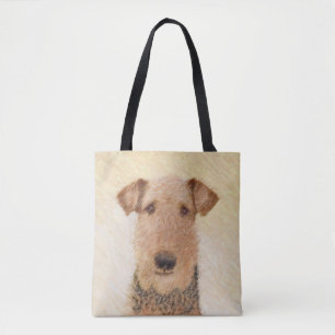 Airedale Terrier Painting - Niedliche Kunst Tasche