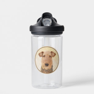 Airedale Terrier Painting - Niedliche Kunst Trinkflasche