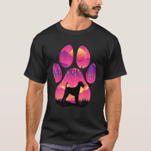 Airedale Terrier Paw Mama Vater Hunde Männer T-Shirt