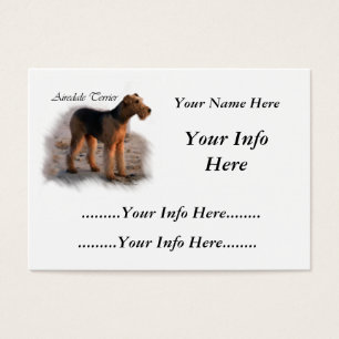 Airedale-Terrier-personalisierte Karten