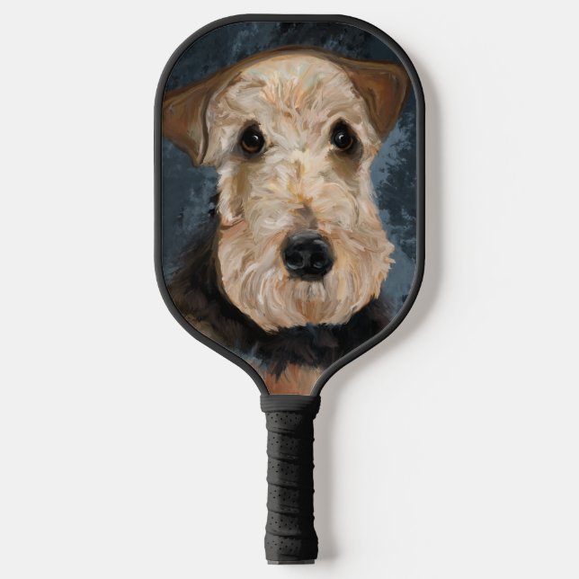 AIREDALE TERRIER PICKLEBALL SCHLÄGER (Vorderseite)
