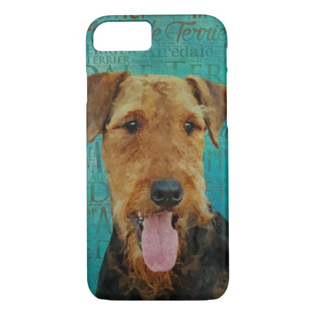 Airedale Terrier Porträt Case-Mate iPhone Hülle (Rückseite)