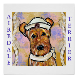 AIREDALE TERRIER POSTER