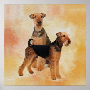 Airedale Terrier Poster
