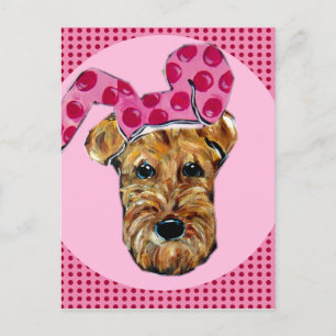 AIREDALE TERRIER POSTKARTE