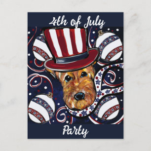 AIREDALE TERRIER POSTKARTE