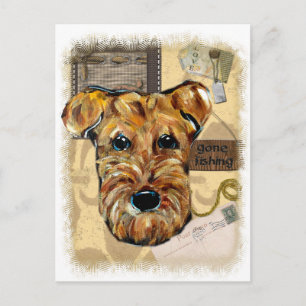 AIREDALE TERRIER POSTKARTE