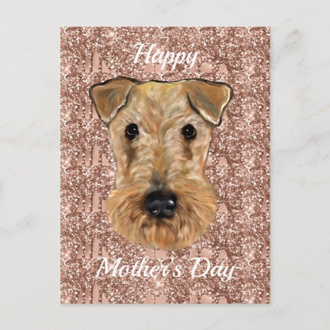 AIREDALE TERRIER POSTKARTE (Vorderseite)