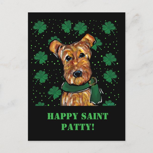 AIREDALE TERRIER POSTKARTE (Vorderseite)