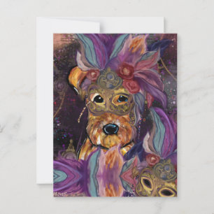 AIREDALE TERRIER POSTKARTE