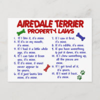 AIREDALE TERRIER Property Laws 2