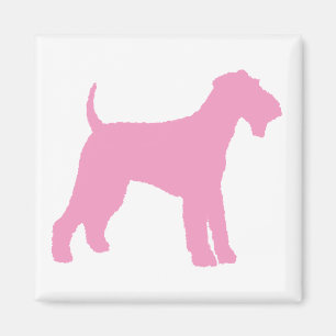 Airedale Terrier (Rosa) Magnet