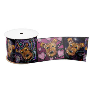AIREDALE TERRIER SATINBAND