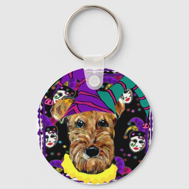 AIREDALE TERRIER SCHLÜSSELANHÄNGER (Vorderseite)