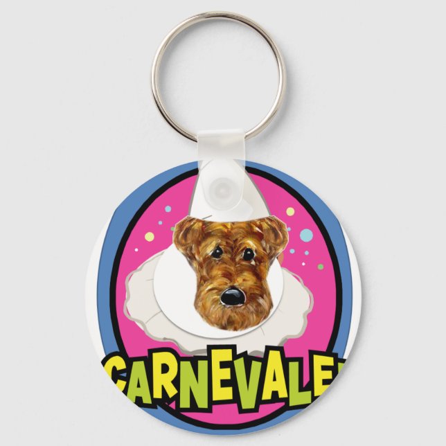 AIREDALE TERRIER SCHLÜSSELANHÄNGER (Vorderseite)