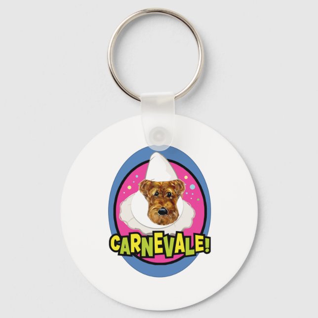 AIREDALE TERRIER SCHLÜSSELANHÄNGER (Vorderseite)