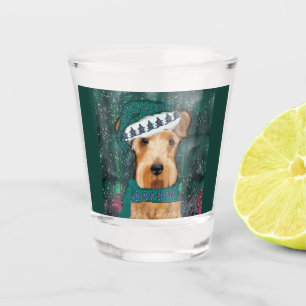 Airedale Terrier Schnapsglas