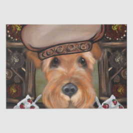 AIREDALE TERRIER SEIDENPAPIER