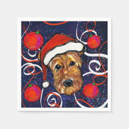 AIREDALE TERRIER SERVIETTE