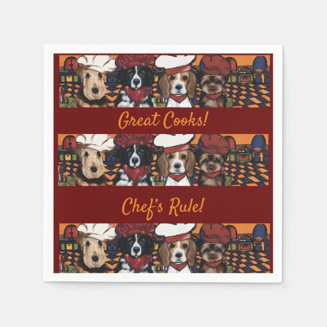 Airedale Terrier Serviette (Vorderseite)