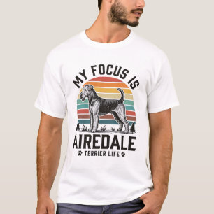 Airedale Terrier Shirt Vintage Hundeliebhaber Graf