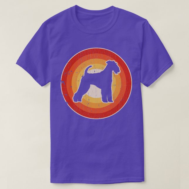 Airedale Terrier Sunset Retro for Men Women Boys G T-Shirt (Design vorne)