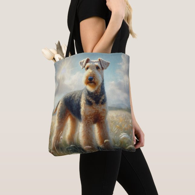 Airedale Terrier Tasche (Von Nahem)