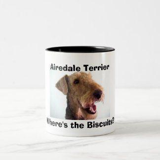 Airedale-Terrier-Tasse Zweifarbige Tasse