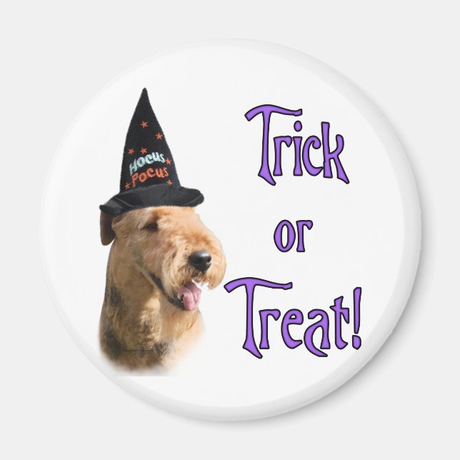 Airedale Terrier Trick Magnet (Vorne)