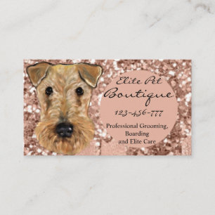 AIREDALE TERRIER VISITENKARTE